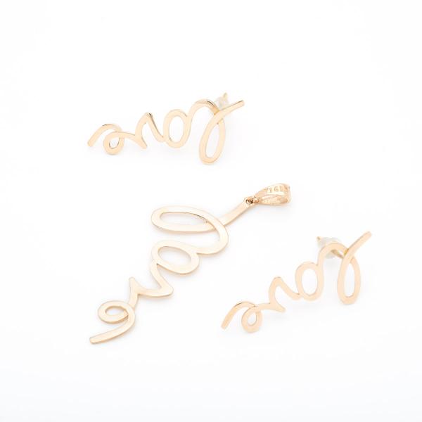 مدال گوشواره اسپرت LOVE